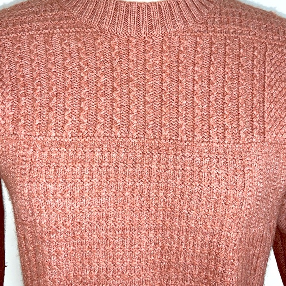 Madewell Stitchmix Pullover Crop Sweater Size M - Picture 3 of 7